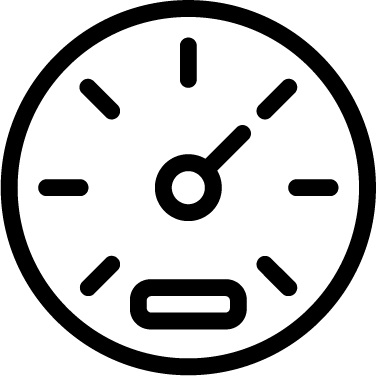Speedometer - Time Icon (376x376), Png Download