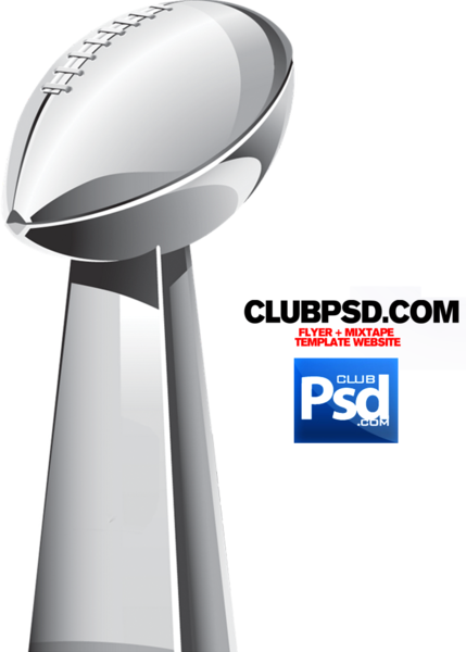 Super Bowl Trophy - Football Super Bowl 2018 (429x600), Png Download