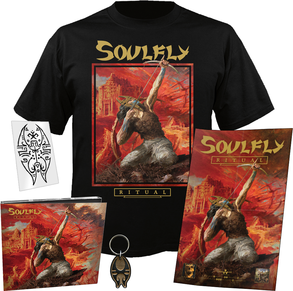 Ritual Cd-digi Small Shirt Keychain Tattoo Poster - Soulfly Ritual Album (1000x1000), Png Download