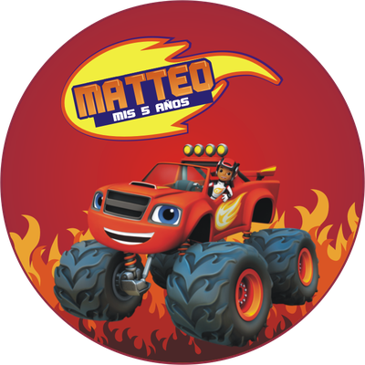 Blaze And The Monster Machines - Thermos Blaze And The Monster Machines Soft Lunch Kit (400x400), Png Download