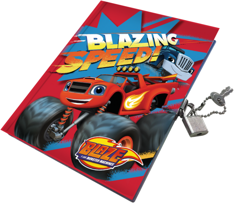 Jurnal Cu Lacat Blaze And The Monster Machines Euroswan - Blaze & The Monster Machines Secret Lockable Diary (768x768), Png Download