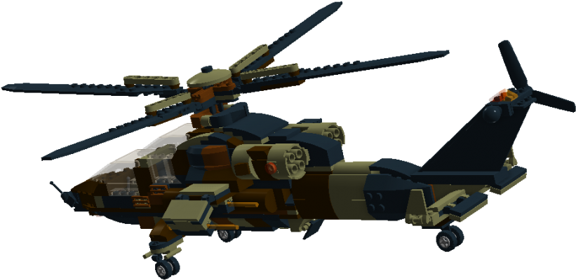 1268 - 160109 - 143506 Tigre4 - Attack Helicopter Png (1200x509), Png Download