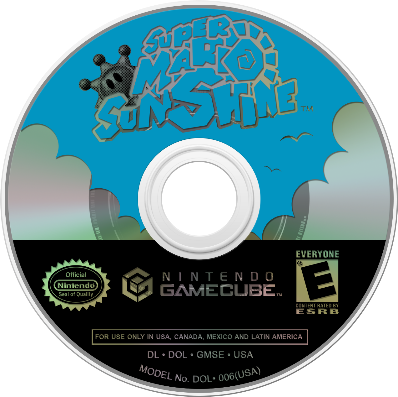 Super Mario Sunshine - Super Monkey Ball 2 Disc (1280x1280), Png Download