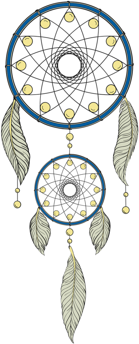 Dream Jewelry,spiritual, - Boho Ombre Traumfänger Puckdecke (500x1205), Png Download