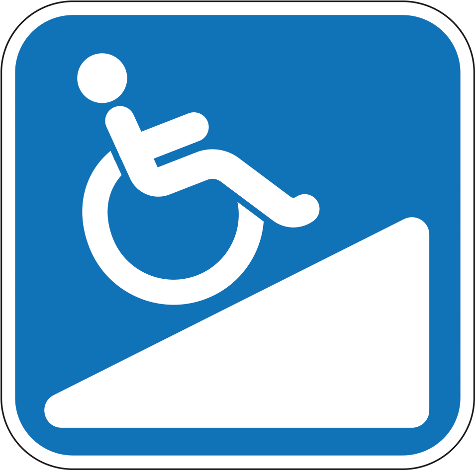 Handicap Ramp Logo - Disability (1000x1000), Png Download