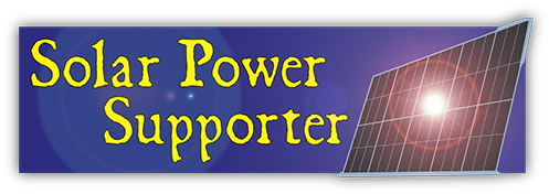 Solar Power Supporter Small Bumper Sticker - Management (500x500), Png Download