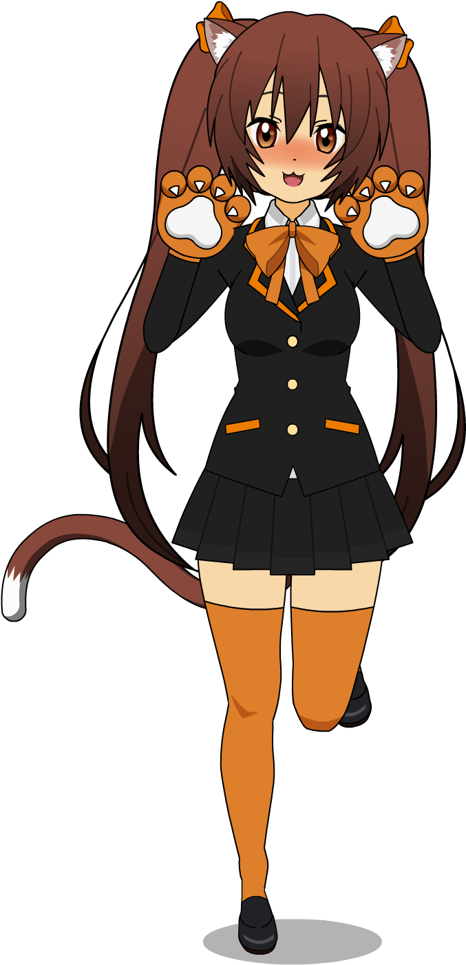 Irina As A Neko - Cartoon (2000x1500), Png Download