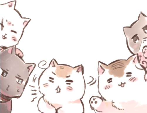 Aph Neko Axis - Domestic Short-haired Cat (500x407), Png Download