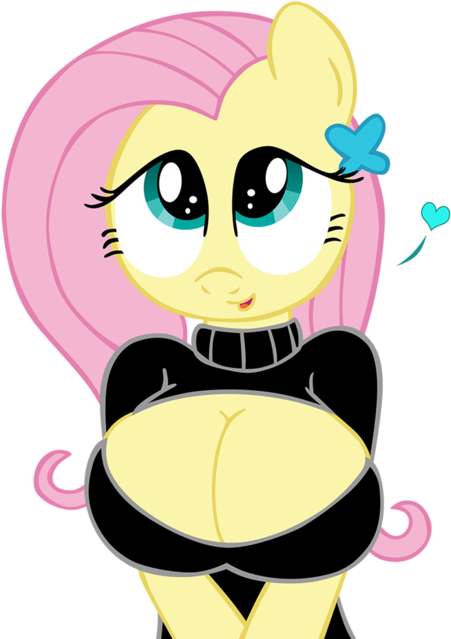 Fluttershy Applejack Sunset Shimmer Hair Facial Expression - My Little Pony Fluttershy Sexy (824x970), Png Download