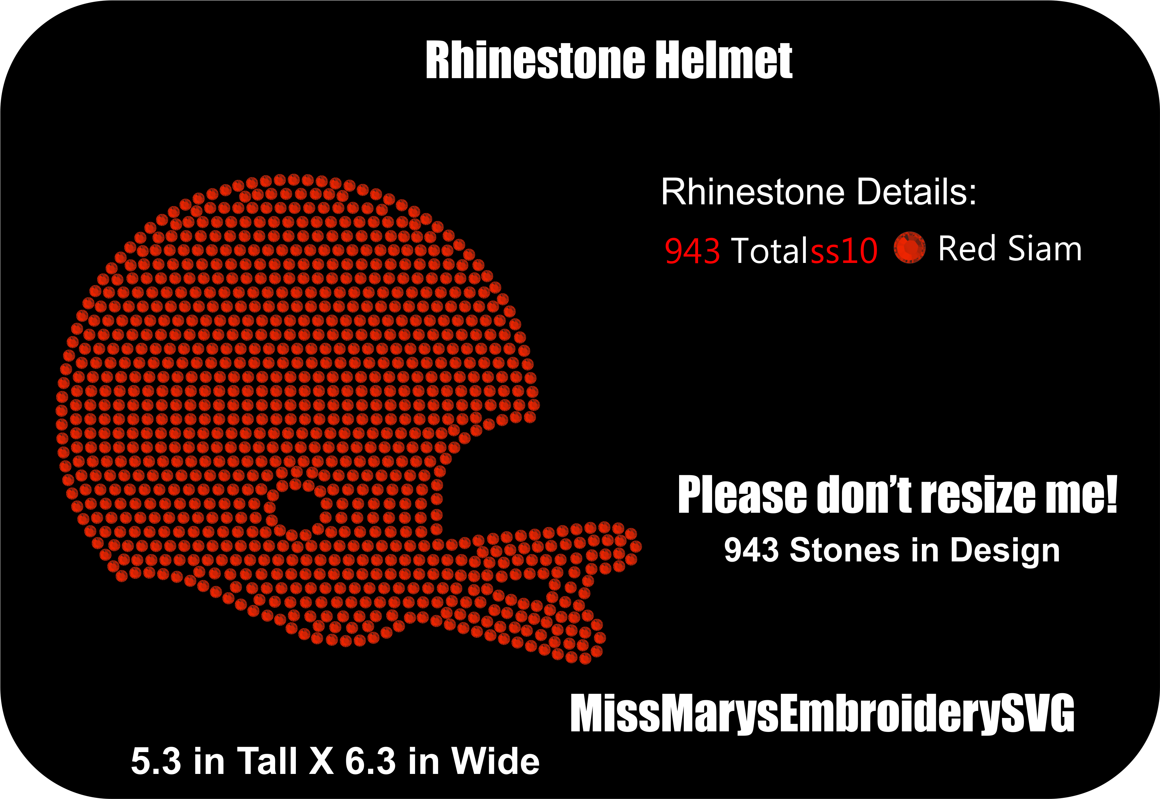Scatter Rhinestone Football Helmet - Love Slots Created In Top Quality Rhinestones (4127x2912), Png Download