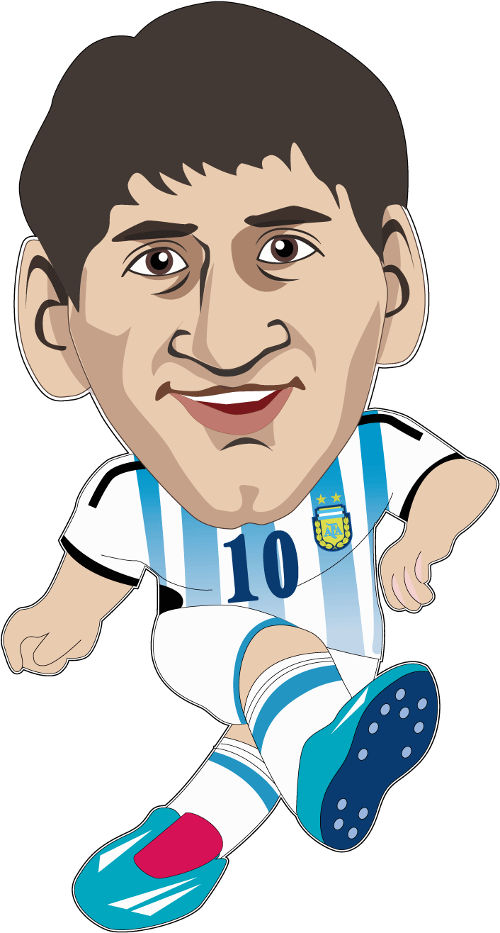 Lionel Messi 2014 Fifa World Cup Fc Barcelona Argentina - Dibujos Animados De Messi (1501x1501), Png Download