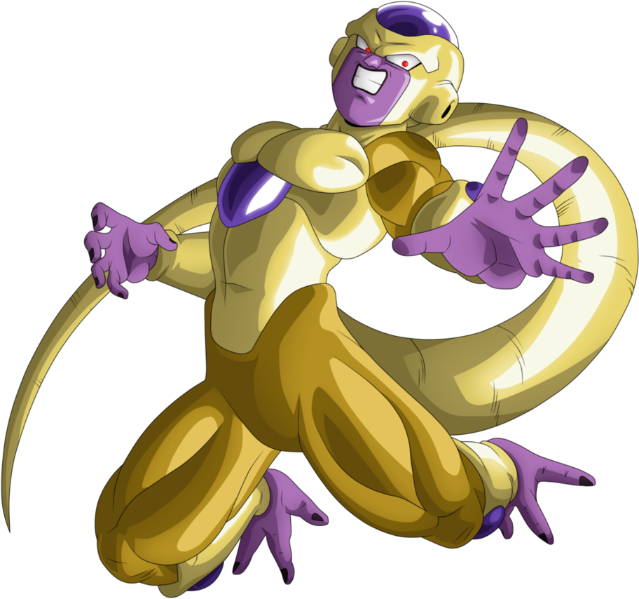 Golden Frieza - Dragon Ball Z Frieza Gold Form (921x868), Png Download
