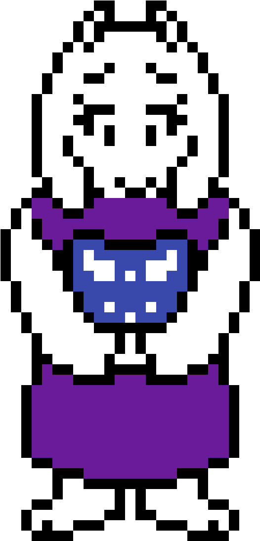 Toriel - Undertale Pixel Art Toriel (1155x1155), Png Download
