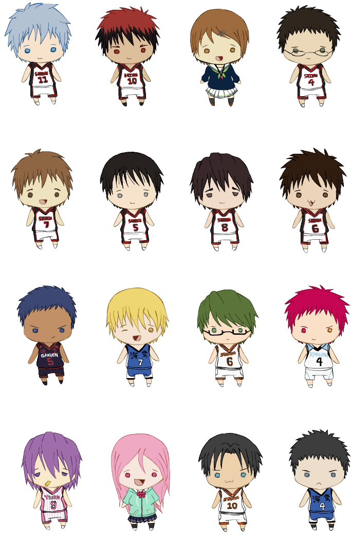 Kuroko No Basket Chibis - Kuroko's Basketball (700x1118), Png Download