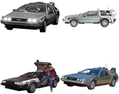 Hot Toys Movie Masterpiece Back To The Future 1/6 Scale (400x400), Png Download