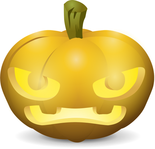 Round Car Magnet 5 Inch Kitty Cat Halloween Jack-o-lantern (500x482), Png Download