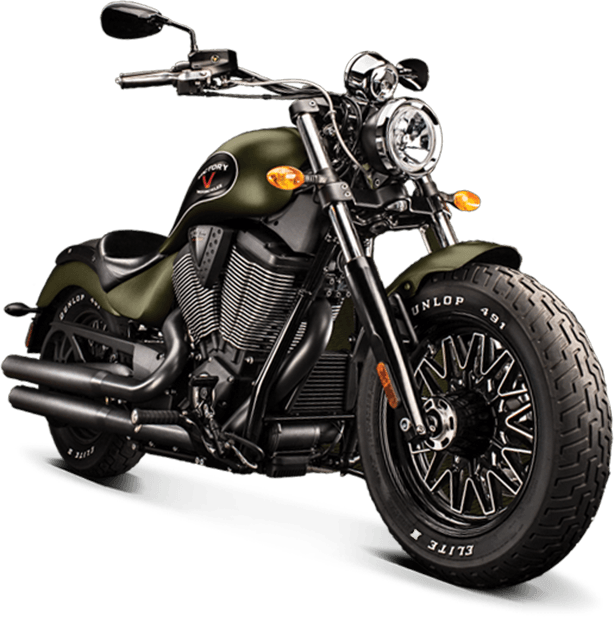 2017 Victory Gunner Custom - Chopper (614x617), Png Download