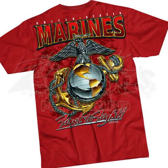 Usmc Eagle, Globe & Anchor V - Past Time Signs Vs-t519 New Eg (550x550), Png Download
