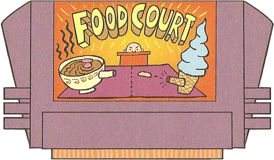 Food Court - Food Court Parappa (568x344), Png Download