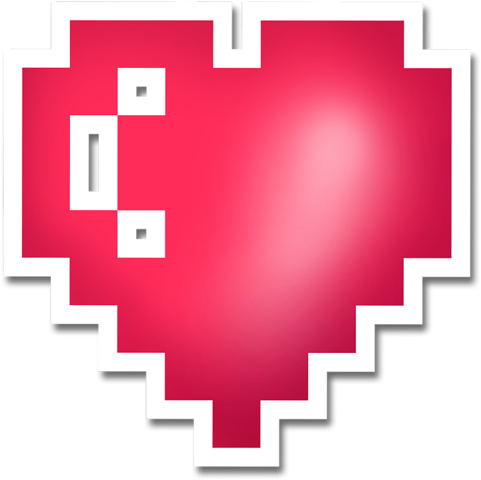 Pixel Heart (1024x1024), Png Download