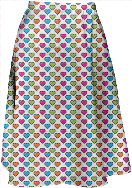 8-bit Candy Pixel Hearts $80 - Dress (447x646), Png Download