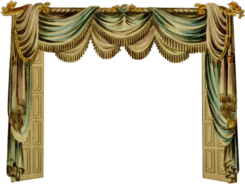 Curtain Room, Paper Curtain, Toy Theatre, Paper Houses, - Vintage Curtains For Stage (1024x768), Png Download