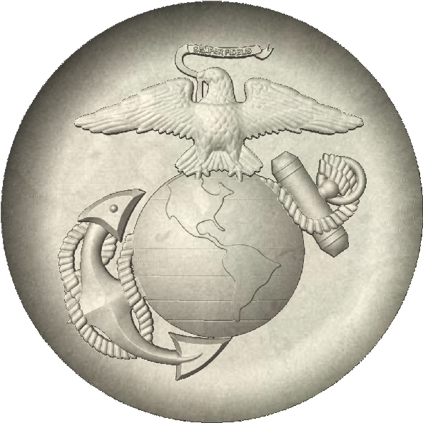 Marine Corps Emblem Cnc (610x614), Png Download