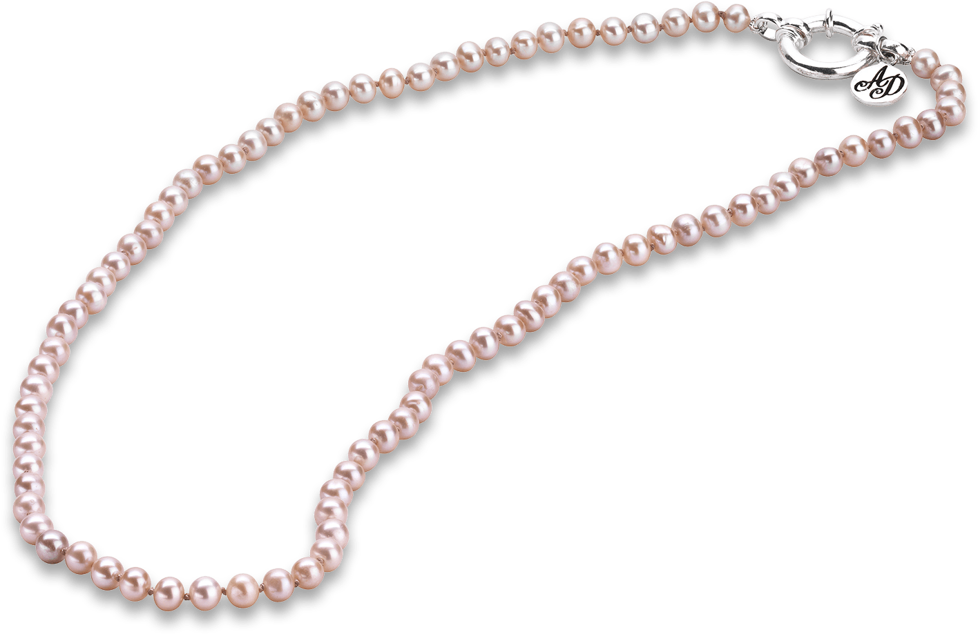 Pink Pearl Necklace Png Clip Art Transparent - Necklace (1500x1037), Png Download
