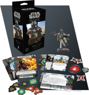 Star Wars Legion - Star Wars Legion Boba Fett (367x394), Png Download