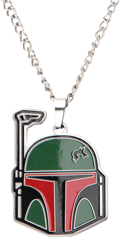 Boba Fett Helmet Enamel Necklace (850x850), Png Download
