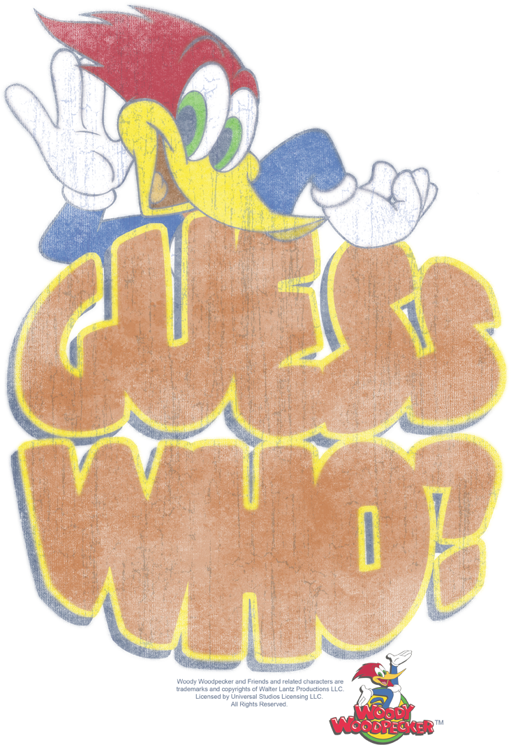 Woody Woodpecker Guess Who Men's Heather T-shirt - Woody Woodpecker (864x1115), Png Download