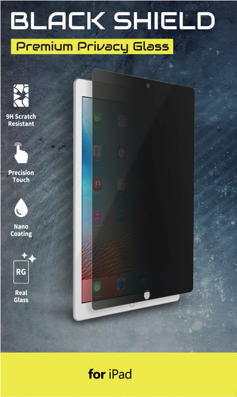 Ipad Privacy Glass Screen Shield - Door (1200x812), Png Download