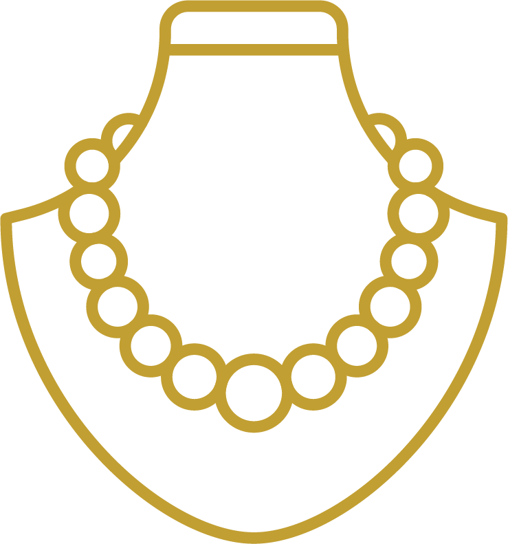 Pearls Icon - Necklace Icon Png (739x791), Png Download