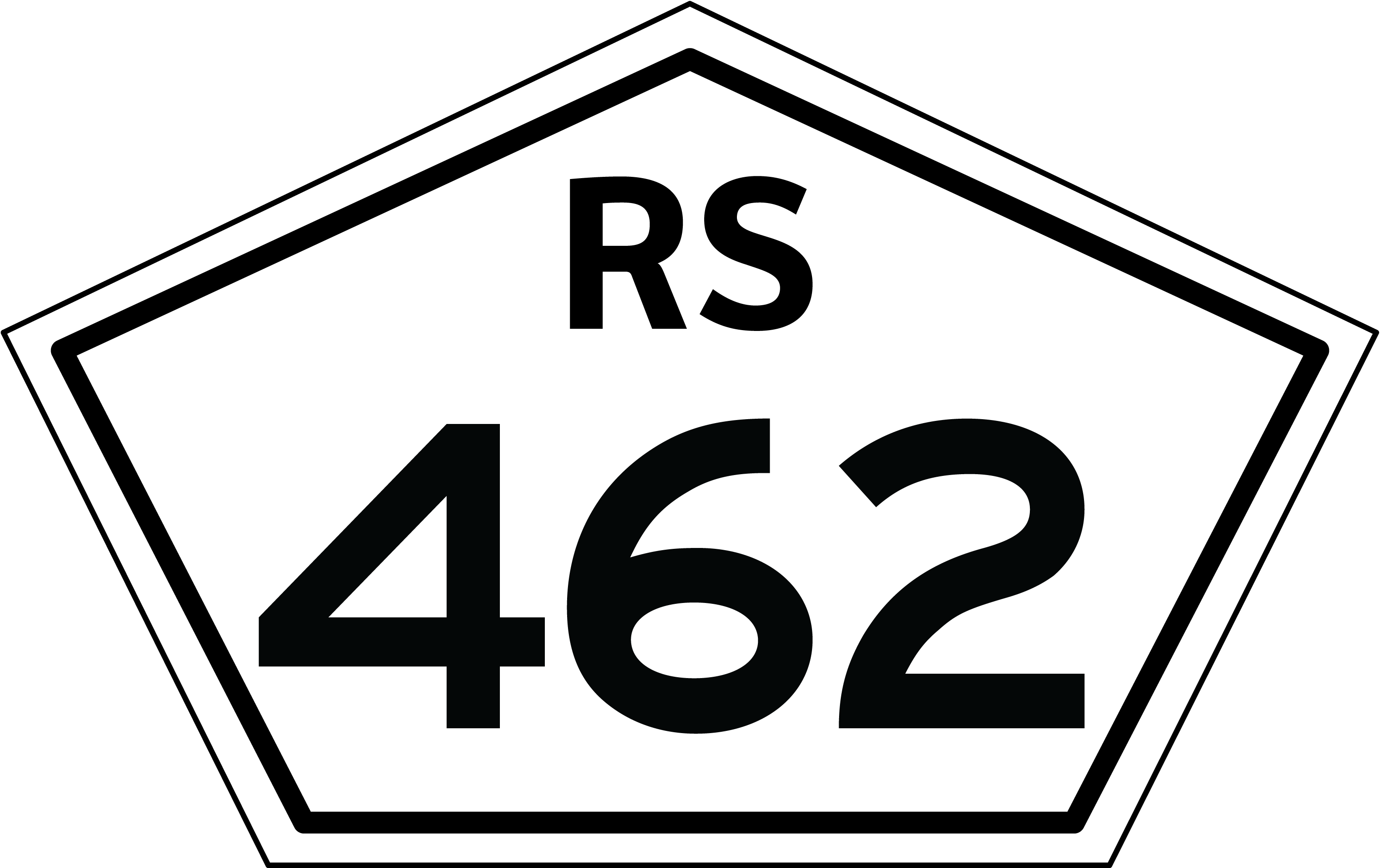 Rs-462 Shield - Rio Grande Do Sul (3161x1988), Png Download