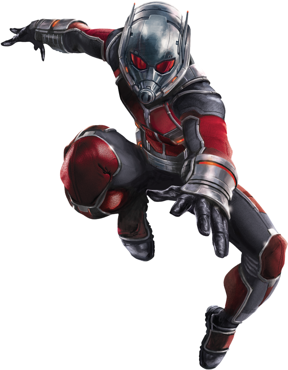 Civil War Ant-man Char Art 2 - Ant Man And The Wasp Transparent (1027x1314), Png Download