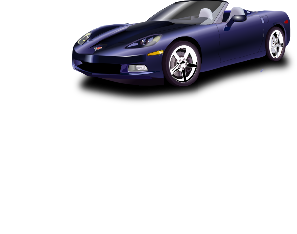 Blue Corvette Svg Clip Arts 600 X 472 Px (600x472), Png Download