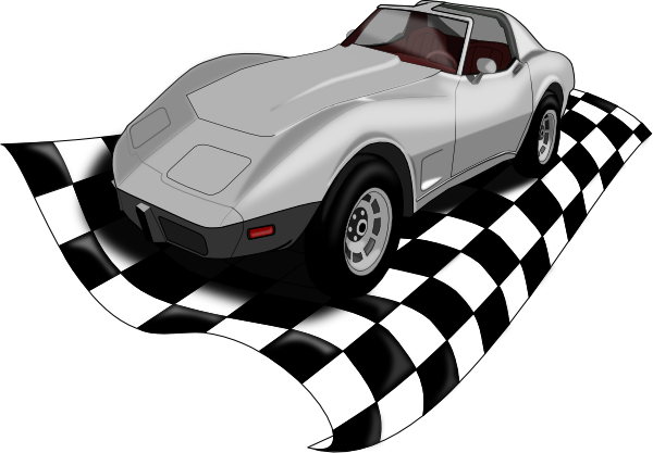 Checker Corvette Svg Clip Arts 600 X 417 Px (600x417), Png Download