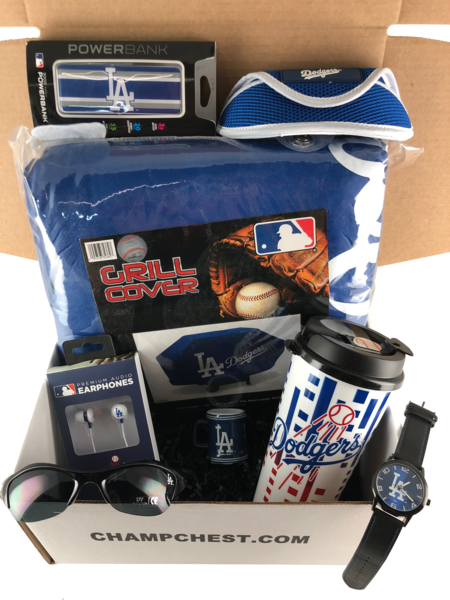 Los Angeles Dodgers Subscription Box - Mlb Los Angeles Dodgers Hype Travel Cup, 32-ounce (450x600), Png Download