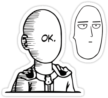 No Caption Provided - One Punch Man Ok Swap (375x360), Png Download