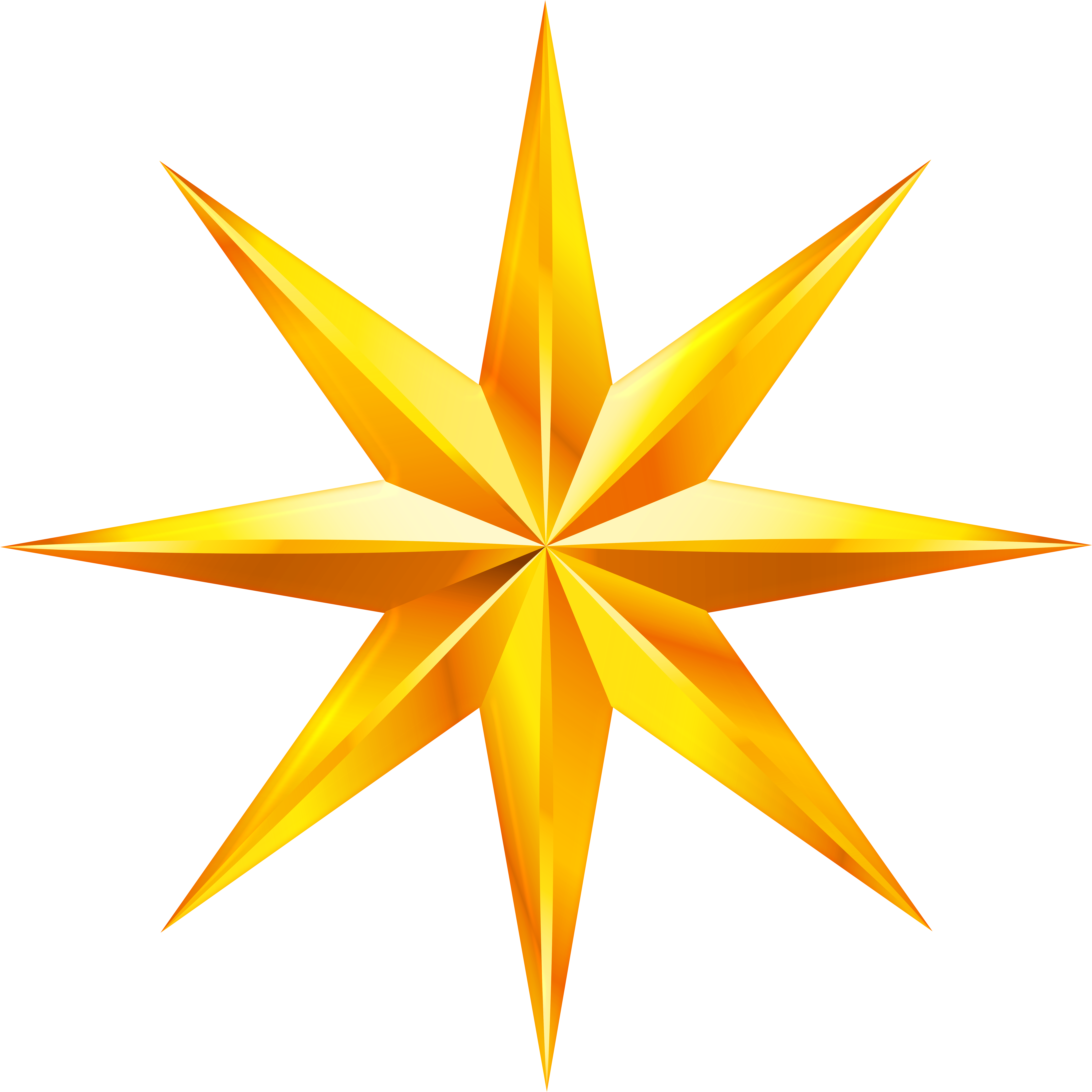Yellow Star Png (7998x8000), Png Download