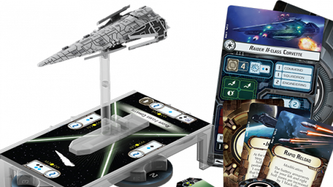 Imperial Raiders Appear For Star Wars Armada - Star Wars Armada Cr90 Corellian Corvette (660x371), Png Download