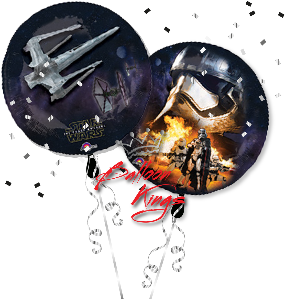 Star Wars Fighter Ship - 32" Star Wars Force Awakens Balloon (1280x1280), Png Download