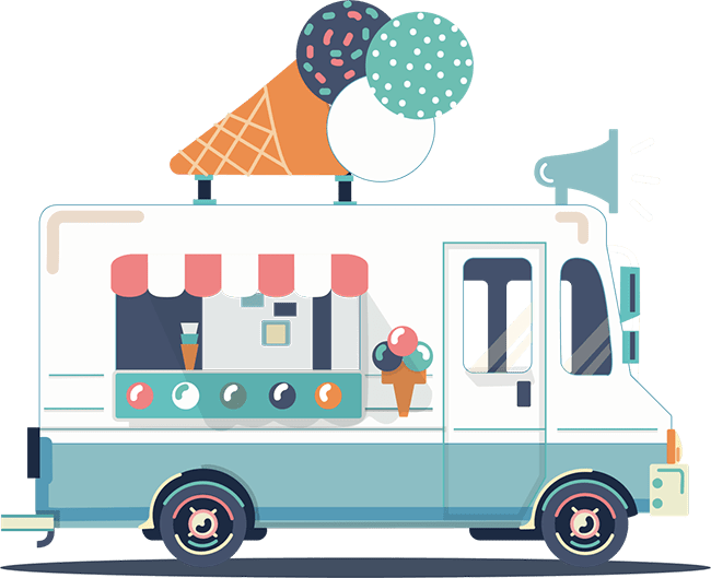 Ice Cream Truck Png (650x529), Png Download