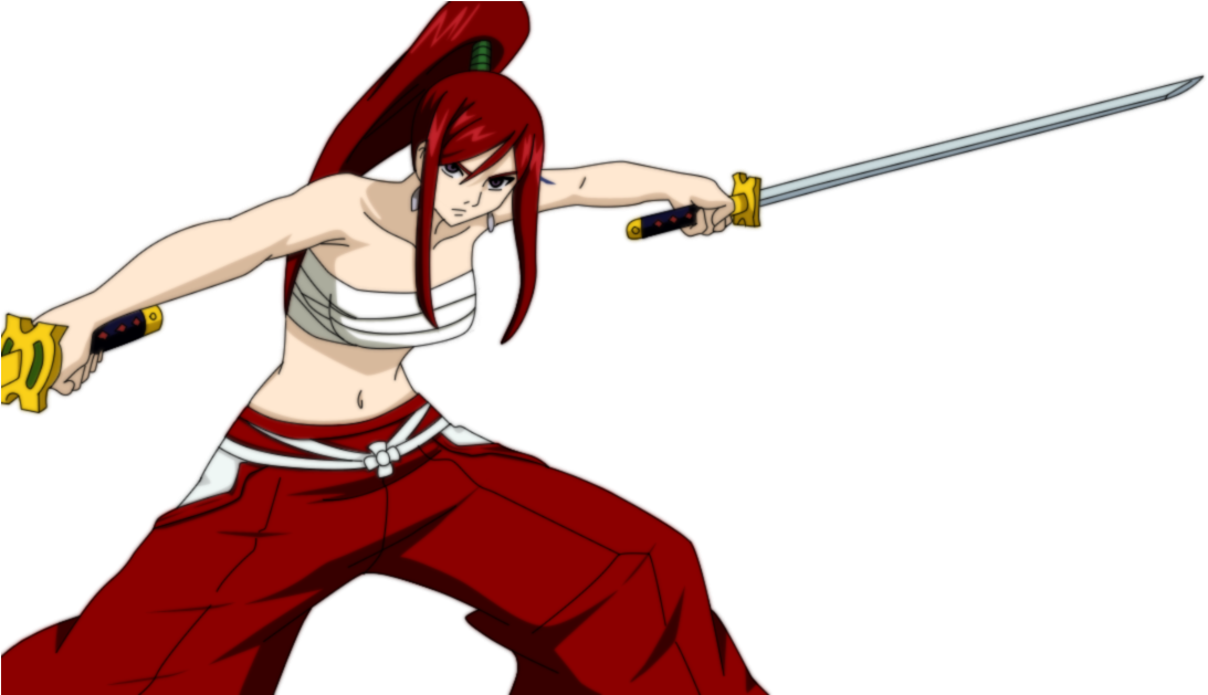 Drawing Samurai Erza Scarlet - Erza Scarlet Armadura Samurai (1158x628), Png Download