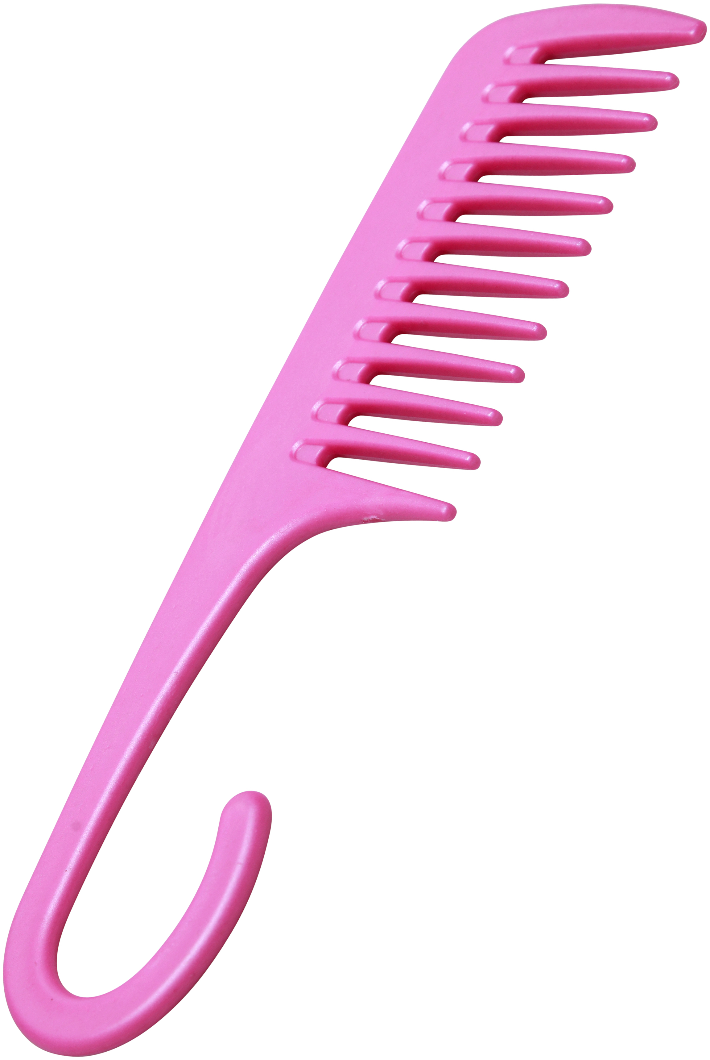 Detangler Shower Comb With Hook - Shower Comb Transparent Png (2302x3434), Png Download