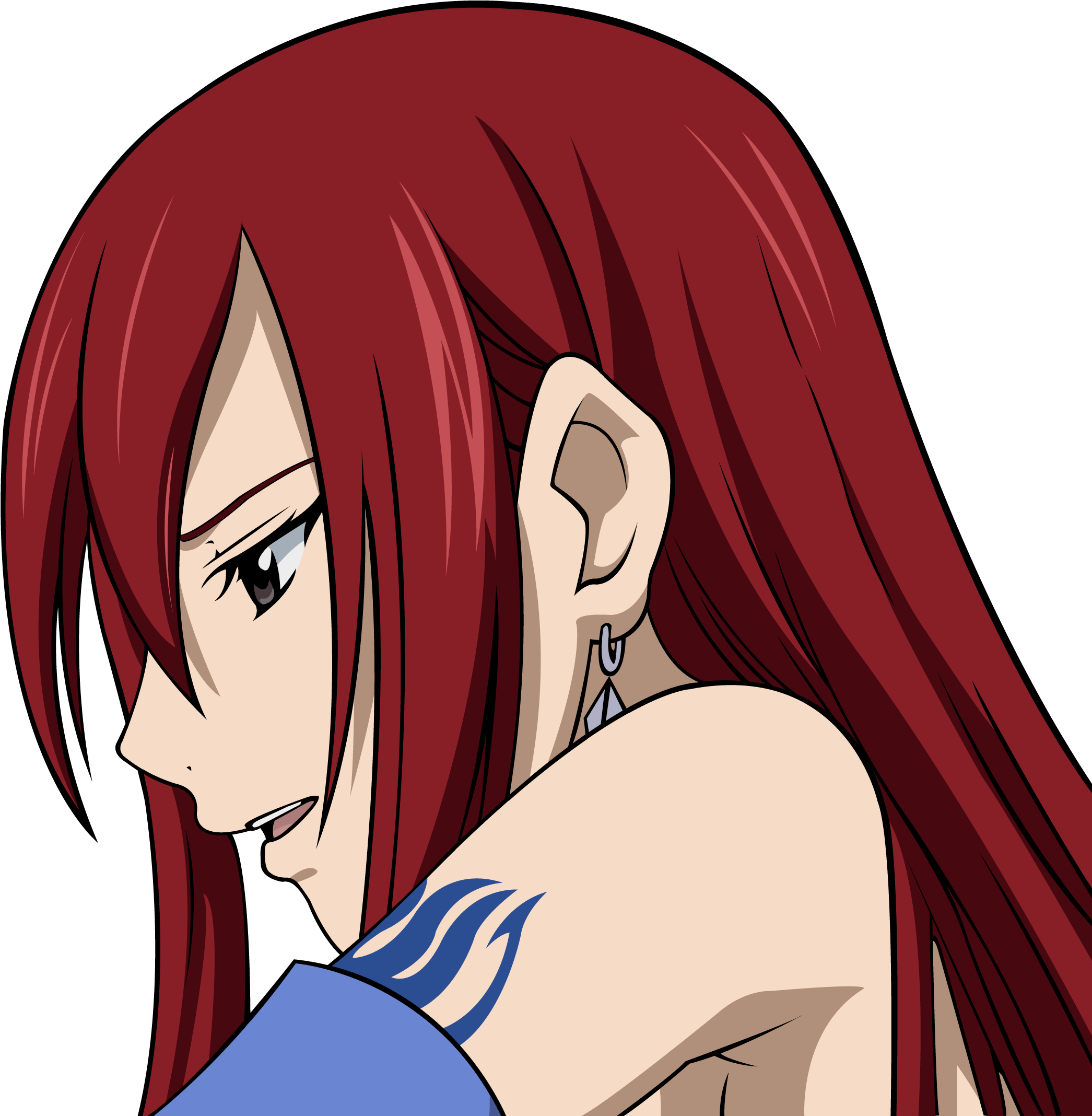 Download Png - Fairy Tail Erza Profile (3840x2160), Png Download