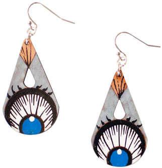Eye Spy Tear Drop Earrings - Earrings (500x500), Png Download