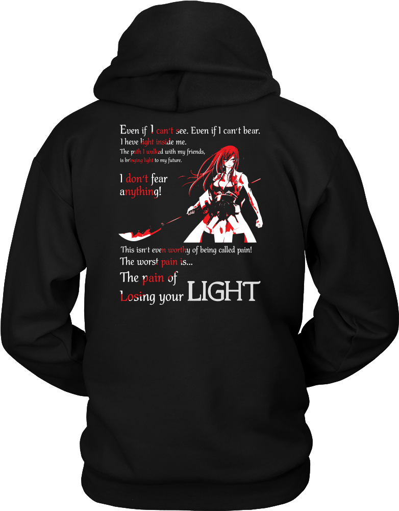 The Pain Of Losing Your Light Erza Scarlet - Limited Edition Zelda Shirt (1000x1000), Png Download