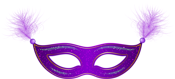 Mardi Gras Masks - Mask Clipart Png (600x277), Png Download