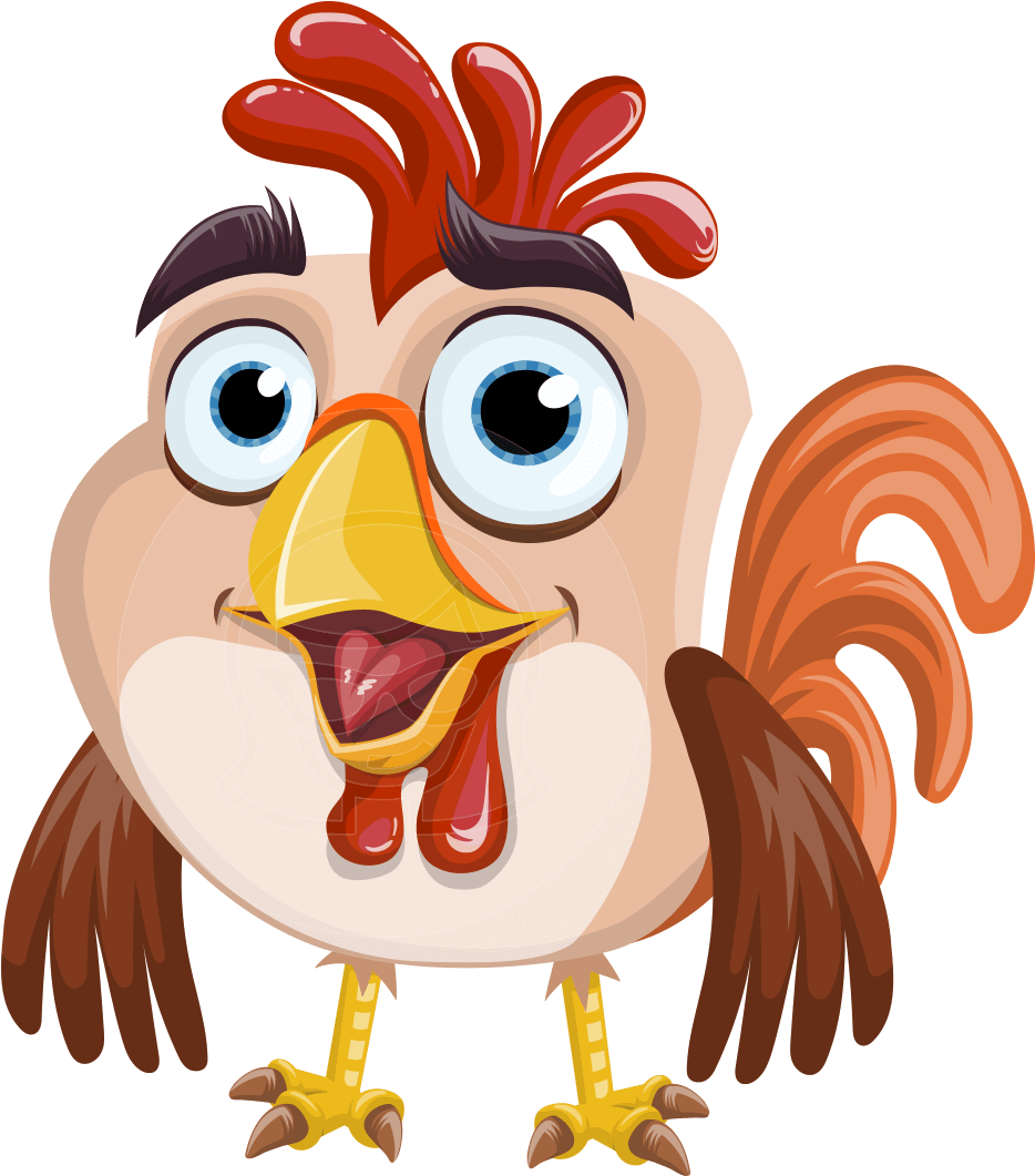 Clip A Perky Rooster Cartoon Who Is Such - Cartoon Cock Png (1025x1060), Png Download